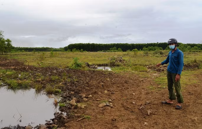  Sau khi đền bù khoảng 50ha, đến nay, các dự án của FLC ở Quảng Ngãi bị ngưng trệ. Ảnh: T.Trực