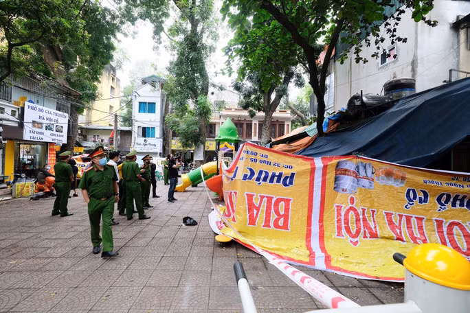 Khu vực nơi xảy ra đám cháy - Ảnh: Hữu Hưng