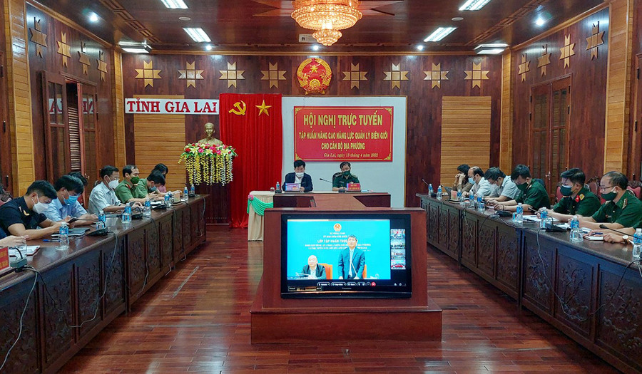 Quang cảnh hội nghị tập huấn tại điểm cầu Gia Lai. Ảnh: Vĩnh Hoàng Quang cảnh buổi tập huấn tại điểm cầu Gia Lai. Ảnh: Vĩnh Hoàng