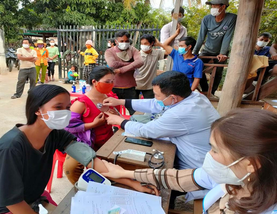 Huyện Ia Pa đang nỗ lực tiêm cho tất cả các đối tượng thuộc diện được tiêm trên địa bàn. Ảnh: Lê Văn Ngọc