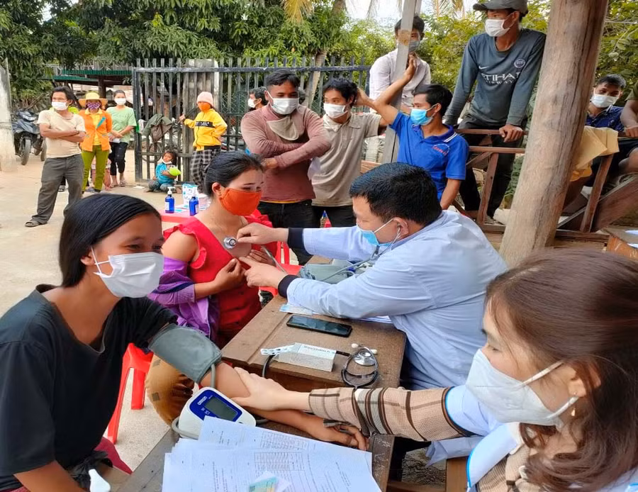 Huyện Ia Pa đang nỗ lực tiêm cho tất cả các đối tượng thuộc diện được tiêm trên địa bàn. Ảnh: Lê Văn Ngọc