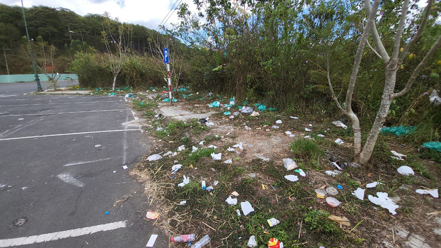 Du khách đến Đà Lạt không được xả rác, hái hoa, bẻ cành. Ảnh: Gia Bình