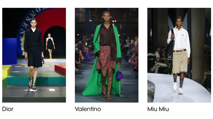 Những chiếc quần đùi truyền thống đang dần mất đi vị trí, thay vào đó là chiếc quần bermuda bởi những ưu thế thời trang vượt trội. Những biến thể sang trọng, những đường cắt gấu và gam màu sắc vượt thời gian giúp chiếc quần này khẳng định được vị thế thời trang. Ảnh: Vogue. 