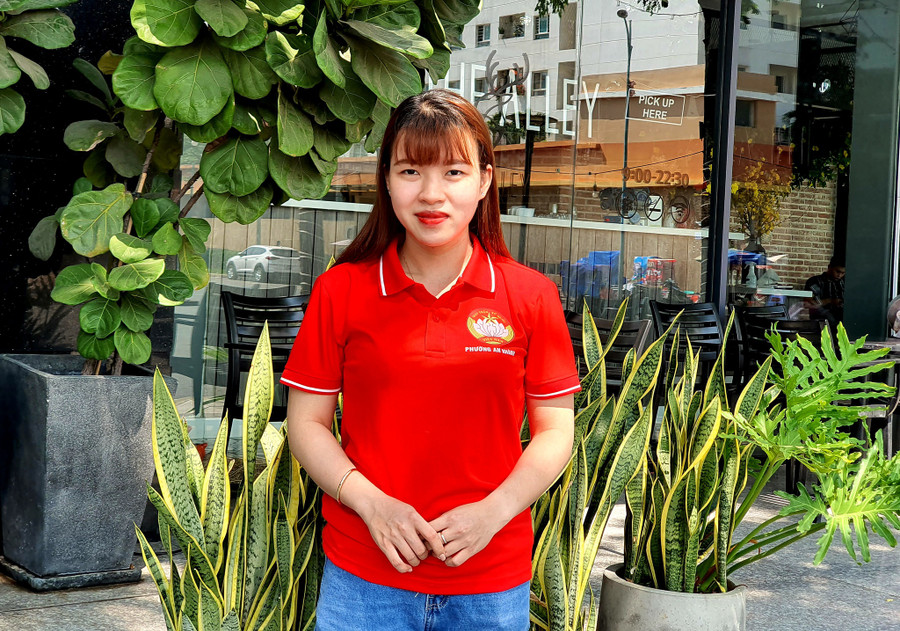 Thanh, cô gái 27 tuổi năng động, sáng tạo. Ảnh: Thúy Hằng