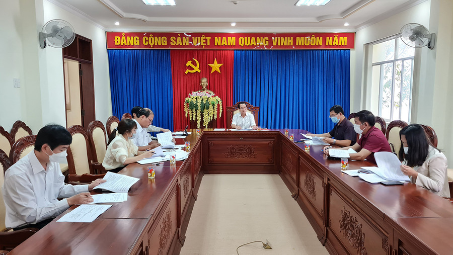 Quang cảnh cuộc họp. Ảnh: Bá Bính Quang cảnh buổi họp. Ảnh: Bá Bính