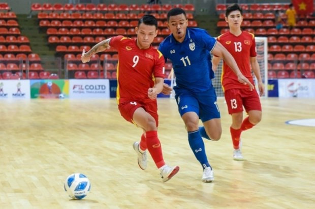  Đội tuyển Futsal Việt Nam không vượt qua được Thái Lan tại trận Bán kết. (Nguồn: VFF)