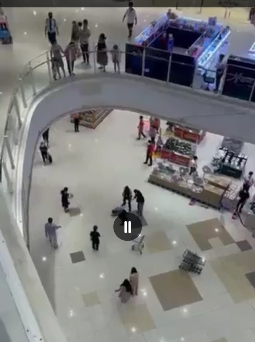 Hiện trường vụ việc. Ảnh cắt từ Clip