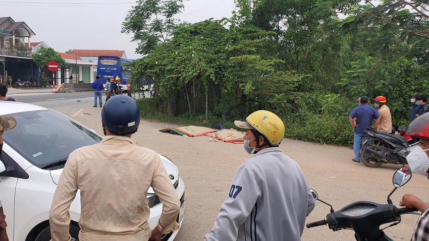 Hiện trường vụ tai nạn. Ảnh: B.T