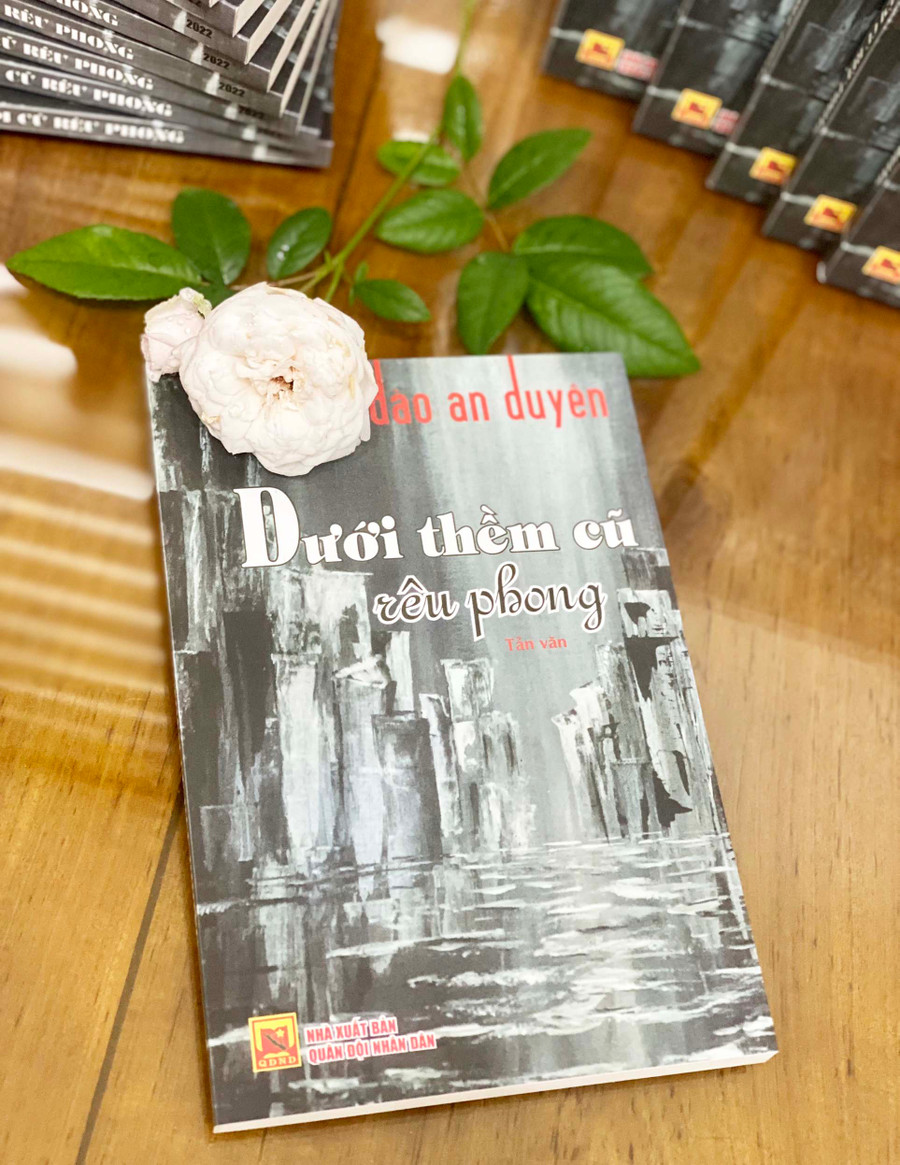 Tập tản văn “Dưới thềm cũ rêu phong” của tác giả Đào An Duyên (ảnh nhân vật cung cấp). 