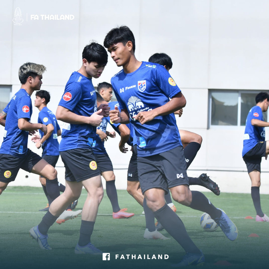 Tuyển U.23 Thái Lan lo ngại không có đội hình mạnh nhất ở SEA Games 31. Ảnh: FAT