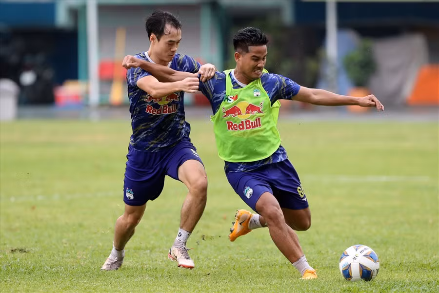 Hoàng Anh Gia Lai không đặt mục tiêu cao ở AFC Champions League 2022. Ảnh: HAGL FC