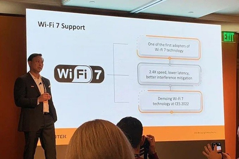 Mạng Wi-Fi 7 mang đến nhiều công nghệ tiên tiến dự kiến ra mắt lần đầu vào năm 2024. Ảnh: Mediatek Mạng Wi-Fi 7 mang đến nhiều công nghệ tiên tiến dự kiến ra mắt lần đầu vào năm 2024. Ảnh: Mediatek