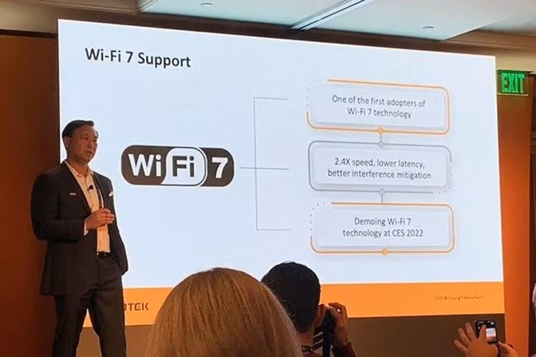  Mạng Wi-Fi 7 mang đến nhiều công nghệ tiên tiến dự kiến ra mắt lần đầu vào năm 2024. Ảnh: Mediatek