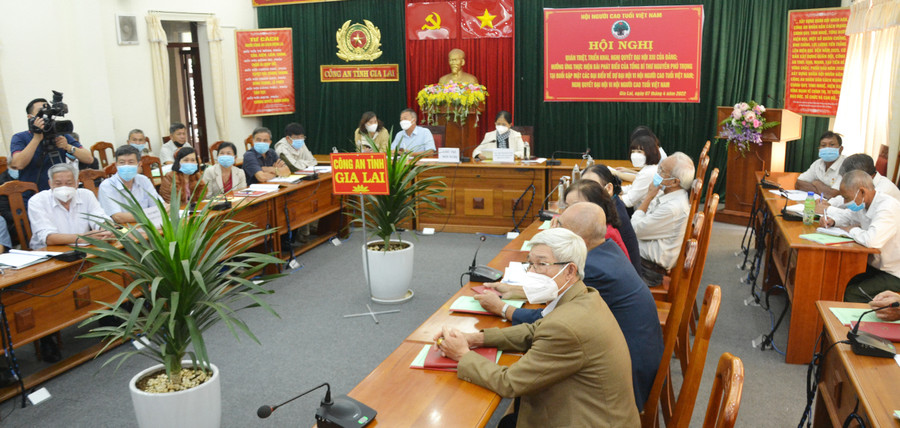  Quang cảnh Hội nghị quán triệt, triển khai Nghị quyết Đại hội XIII của Đảng… Ảnh: Hoàng Cư 