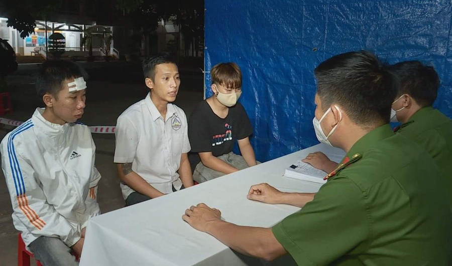 3 nghi phạm Anh, Cường, Phúc tại cơ quan công an. Ảnh: Công an cung cấp 3 nghi phạm Anh, Cường, Phúc tại cơ quan công an. Ảnh: Công an cung cấp