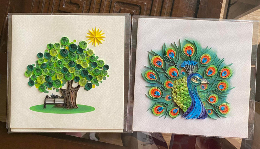 Những mẫu thiệp đẹp mắt được chị Lệ gia công. Những mẫu thiệp đẹp mắt được chị Lệ gia công.