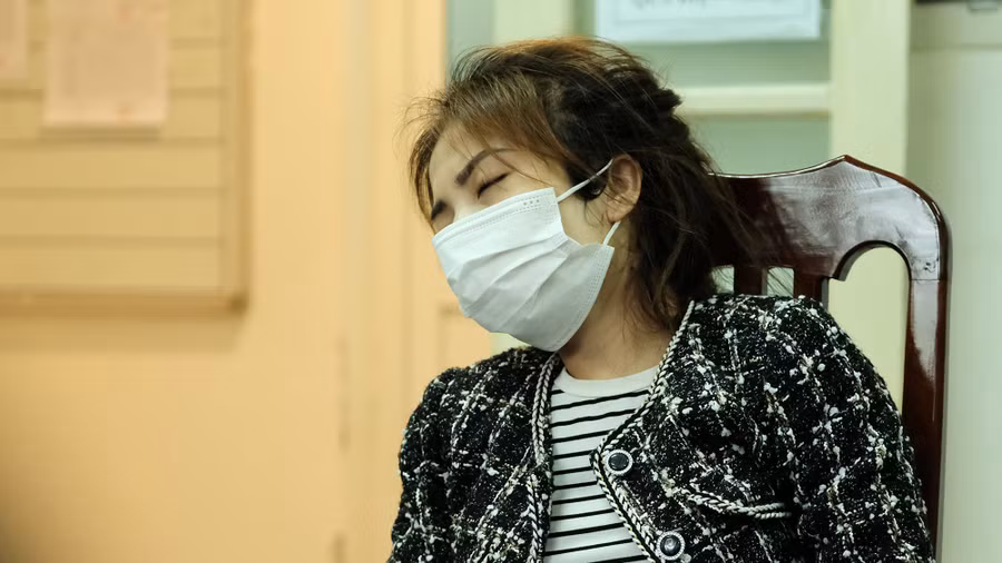 Trần Thị Thanh Hải tại cơ quan điều tra. Ảnh: Trần Cường