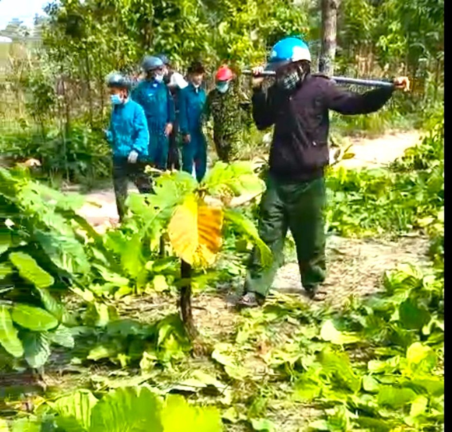 Hiện trường của vụ hành hung. Ảnh: CTV Hiện trường của vụ hành hung. Ảnh: CTV