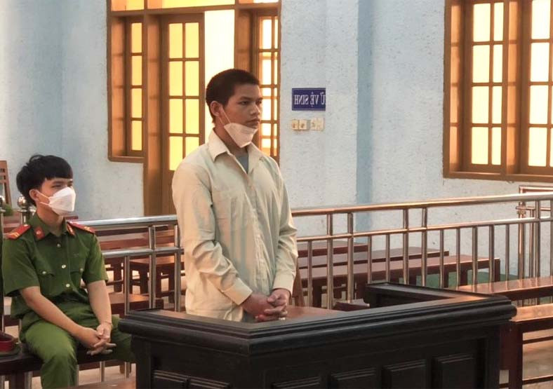 Bị cáo Chung tại phiên tòa. Ảnh: R'Ô HOK