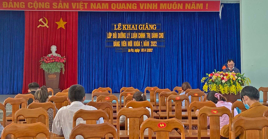 Quang cảnh lớp bồi dưỡng. Ảnh: Huỳnh Thúy