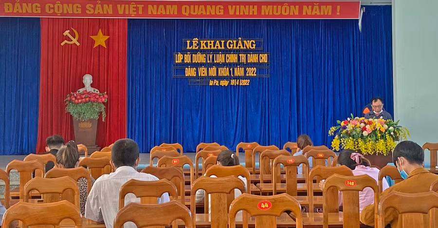 Quang cảnh lớp bồi dưỡng. Ảnh: Huỳnh Thúy