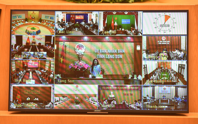 Các địa phương phát biểu tại cuộc họp - Ảnh: VGP/Đức Tuân Các địa phương phát biểu tại cuộc họp - Ảnh: VGP/Đức Tuân