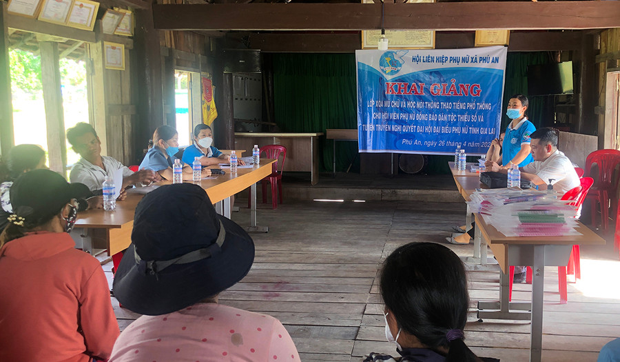 Quang cảnh buổi khai giảng. Ảnh: Ngọc Minh Quang cảnh buổi khai giảng. Ảnh: Ngọc Minh