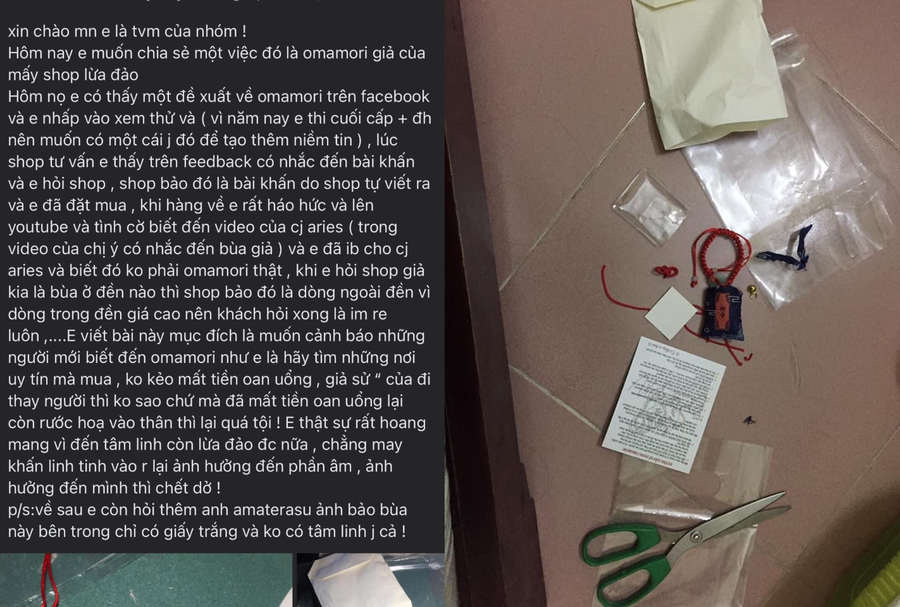 Một bài viết bốc phốt trò lừa đảo bán bùa