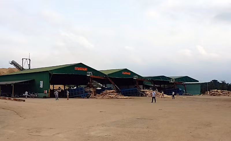 Khu vực nhà máy, nơi chị D. gặp nạn dẫn đến tử vong.