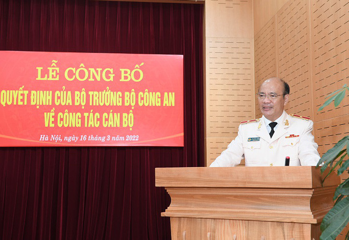  Thiếu tướng Cao Đăng Hưng phát biểu nhận nhiệm vụ