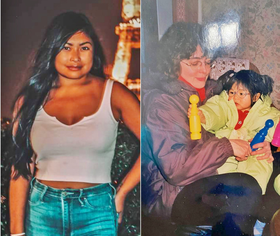  Solène Martel khi nhỏ và hiện nay thiết tha tìm được mẹ ruột