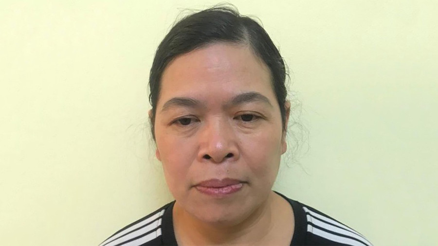 Bị can Lã Thị Nguyên. Ảnh Công an cung cấp