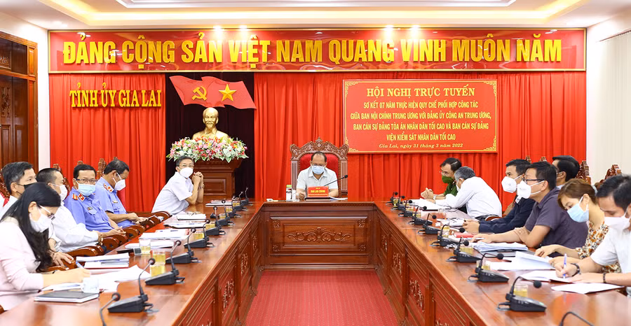 Quang cảnh cuộc họp. Ảnh: Đăng Vũ