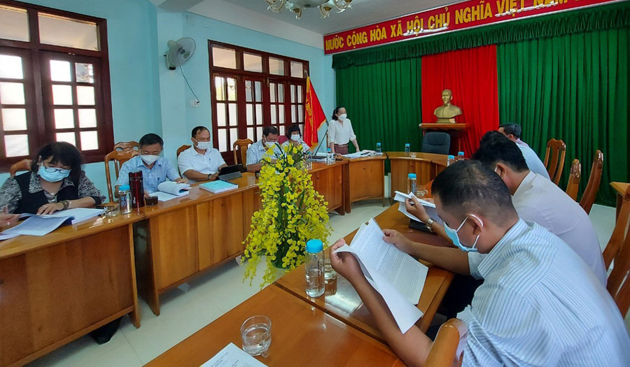 Quang cảnh buổi giám sát. Ảnh: Thiên Di Quang cảnh buổi làm việc. Ảnh: Thiên Di