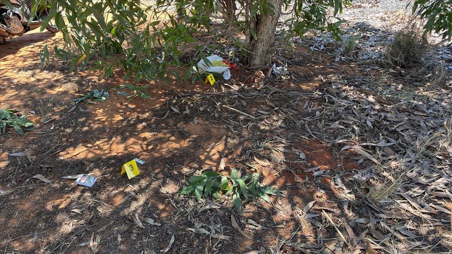 Các vật dụng tại hiện trường. Ảnh: DT 