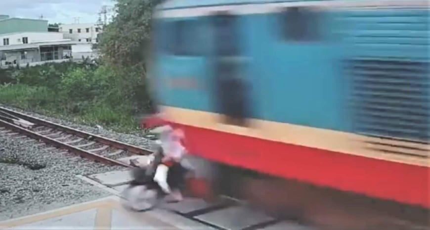 Hiện trường vụ tai nạn.