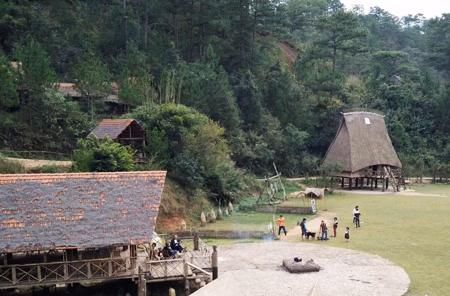 Một góc khu du lịch Làng Cù Lần - nơi dự kiến sẽ diễn ra Vòng chung kết cuộc thi Hoa hậu Trái đất Việt Nam năm 2022. Ảnh: CTV