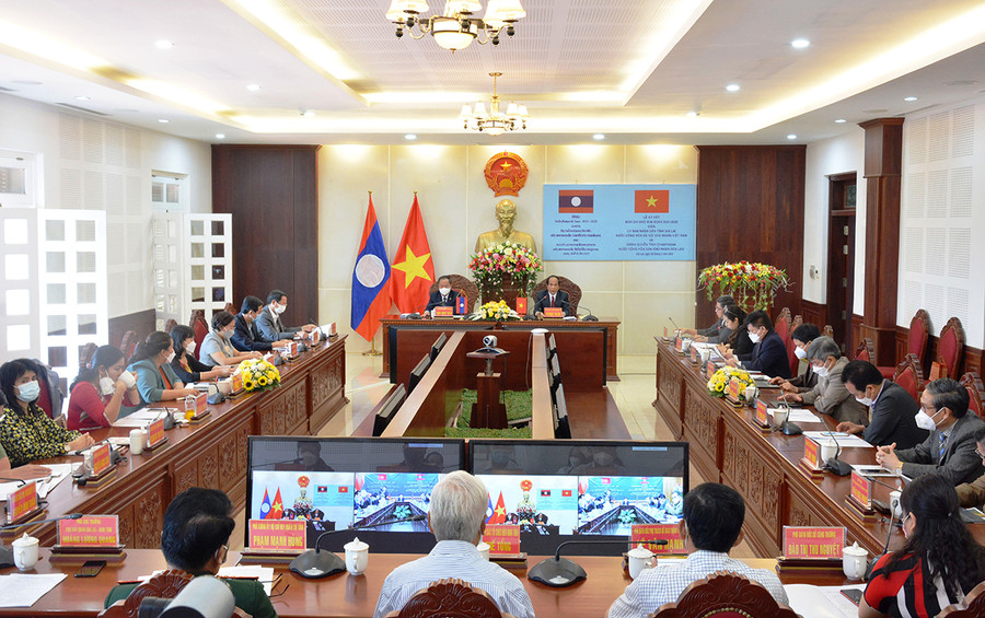 Quang cảnh hội nghị tại điểm cầu Gia Lai. Ảnh: Vĩnh Hoàng