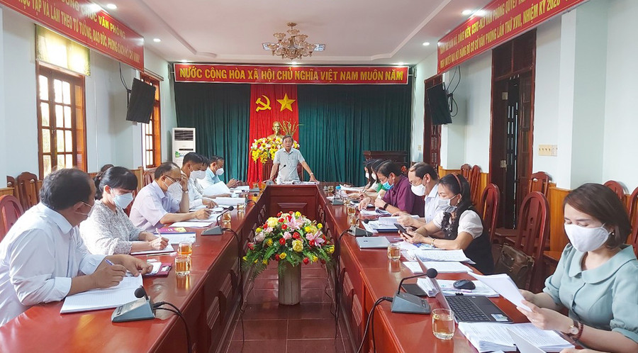  Quang cảnh buổi làm việc. Ảnh: Thiên Di