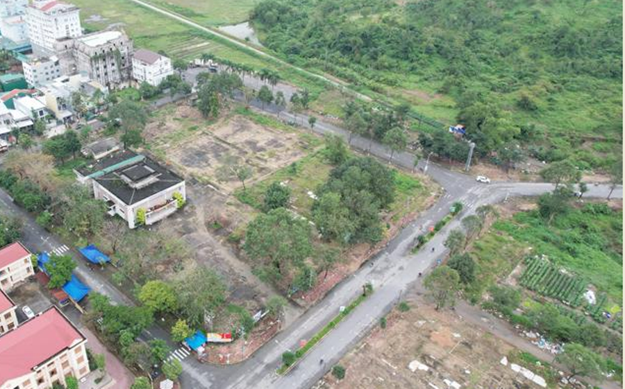 Vị trí xây dựng Trung tâm Hội nghị và triển lãm tỉnh Quảng Ngãi. Ảnh: T.Nhị