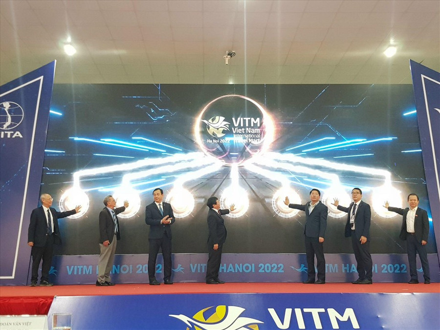Hội chợ VITM Hà Nội 2022 sẽ diễn ra xuyên suốt 4 ngày từ 31.3 đến 3.4. Ảnh: Tuấn Nam