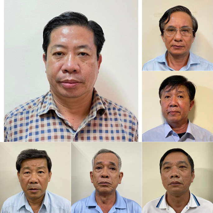 Các bị can trong vụ án - Ảnh: Bộ Công an Các bị can trong vụ án - Ảnh: Bộ Công an
