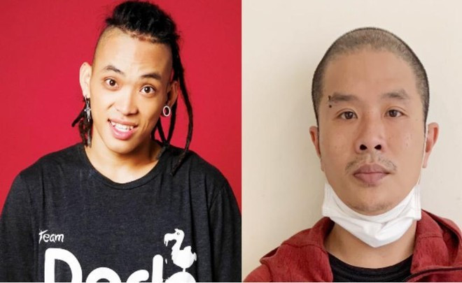  Trần Trọng Hiếu và Nguyễn Tuấn Anh (từ trái qua) bị khởi tố vì tàng trữ trái phép chất ma tuý. Ảnh: Công an quận Nam Từ Liêm