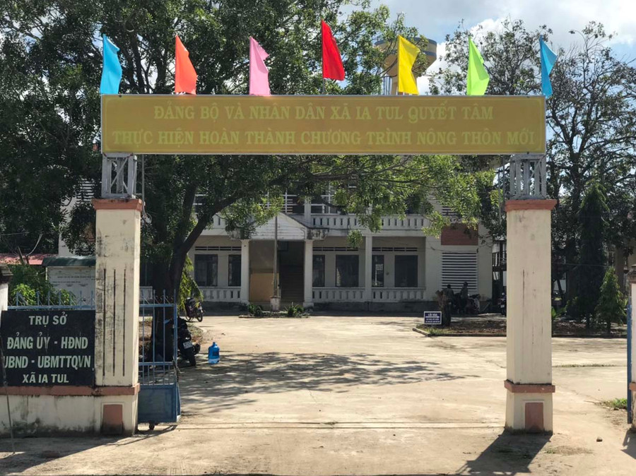 Trụ sở làm việc của UBND xã Ia Tul, huyện Ia Pa. Ảnh: Lê Anh