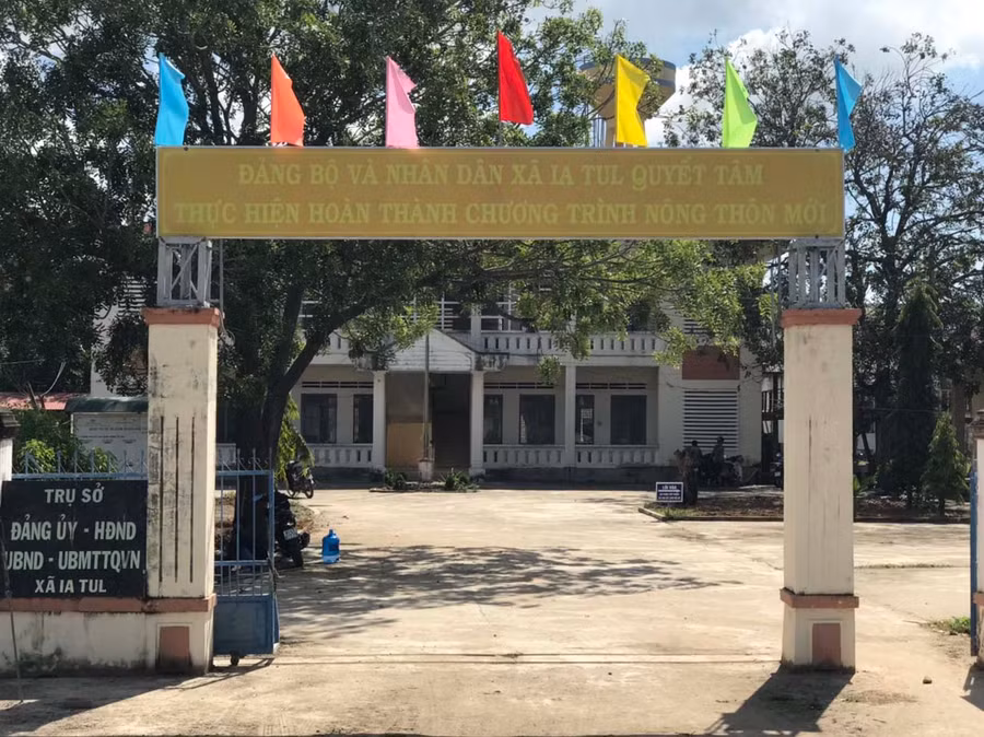 Trụ sở làm việc của UBND xã Ia Tul, huyện Ia Pa. Ảnh: Lê Anh
