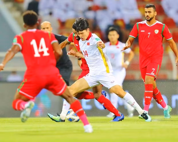 Tuyển Việt Nam quyết thắng Oman. Nguồn: AFC