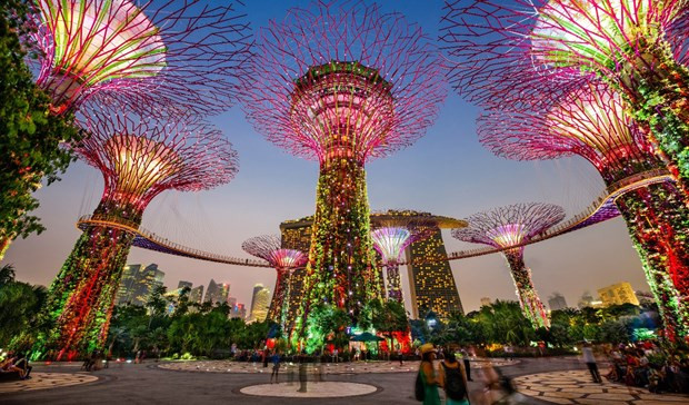 Singapore được ví như “thành phố trong vườn”. (Ảnh: CTV) Singapore được ví như “thành phố trong vườn.” (Ảnh: CTV)