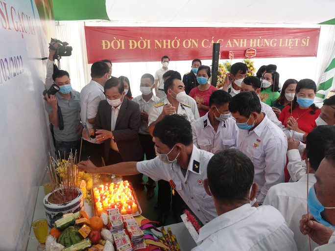  Lễ tri ân 64 anh hùng, liệt sĩ hy sinh trong trận hải chiến Gạc Ma.