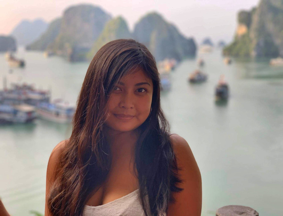  Solène Martel trong một lần đến Việt Nam. Ảnh: NVCC