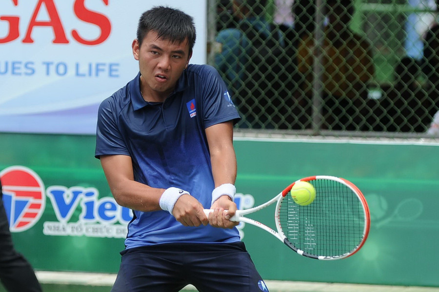 Lý Hoàng Nam vào tứ kết giải quần vợt M15 Poitiers. Ảnh: VTF